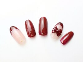 リボンスタッズネイル