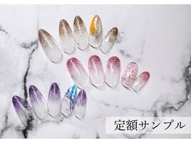 定額ネイル×シンプルネイル