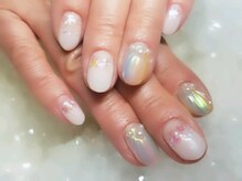 アグン(agung)/人魚の鱗ネイル グラデーション