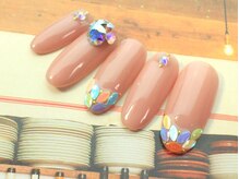 ネイルサロン ティディ(TIDY)/春フレンチ/リーフホロ