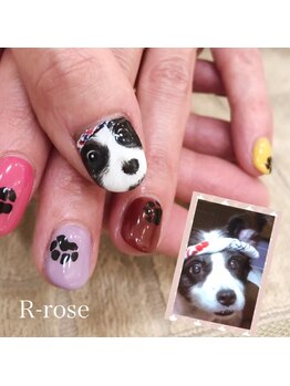 アールローズ(R-rose)/ワンチャン手書きアート￥10670