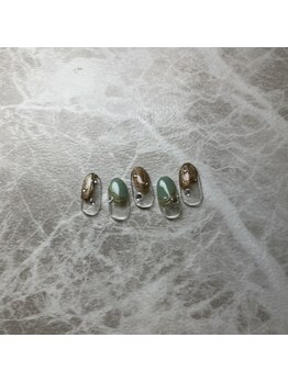 ネイルサロン エーナイン ちとせモール店/定額ネイル　春デザイン