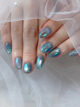 ドットハルネイル(.HALnail)/オーロラミラーネイル