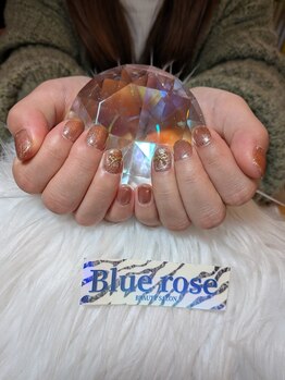 ブルーローズ(Blue rose)/マグネットネイル 2本パーツ