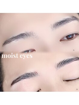 モイスト アイズ 難波(moist eyes)の写真/【眉毛ワックス3900円】お顔のバランスに合わせて理想の眉毛に♪毛量調整をする”間引き”オプションも有◎