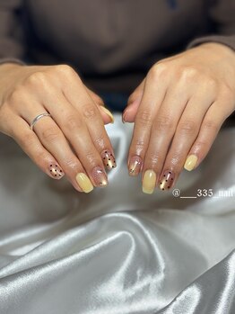 ボミネイル(Bomi nail)/推しカラー大人ガーリーデザイン
