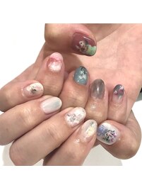 ☆ニュアンス花瓶ネイル☆