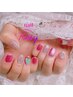 Hand gel nails design [A] ¥7500→¥6200