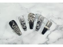 ヘブン ネイル 鶯谷(HEAVEN Nail)/シルバーグリッターネイル