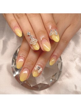 イエロー×グラデーション