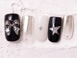 シルバーミラー星リボン￥6980