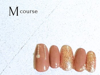 定額ネイルMコース　ハンド