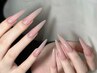 ◇hand◇ ★長持ち★ 長さ出し+ワンカラーorラメグラ  ¥9500