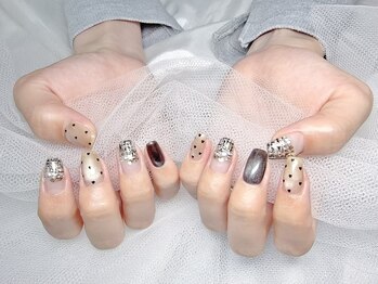 ヤシネイル(Yashi Nail)/シンプル持込 ツイード