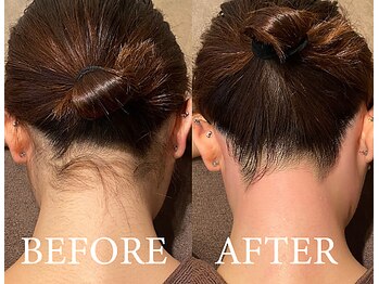 ラヴァコケット 長堀橋店(Lova'coquette)/うなじワックスで生え際ケア