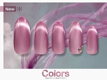 カラーズ広尾 ネイルラウンジ(Colors Hiroo Nail Lounge)/ピンク艶めくマグネットフレンチ