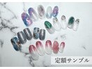 ガラスネイル×ユニコーンネイル