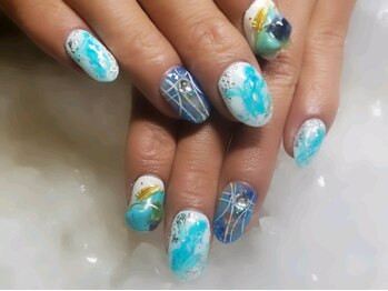 アグン(agung)/summer天然石ネイル