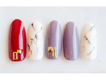 プレンティー 北千住西口店(plenty)/大理石ネイル