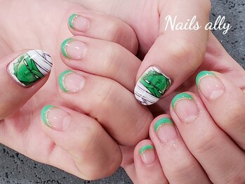 ネイルズアリー 立川店(Nails ally)/ネイルプリンター×キャラクター
