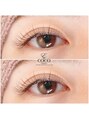 アイラッシュテリアココ(eyelashterior COCO) 【カラー100本】ブラウンカラーで抜け感☆３D、バインドロック可