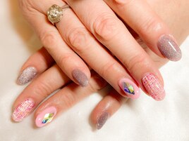 マグネット　ツイードネイル
