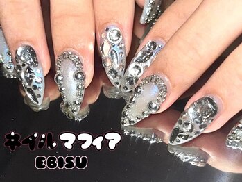 ネイルマフィア 恵比寿(NAIL MAFIA)の写真/【お持ち込みデザインも!!】王道モテネイルから強め海外風まで幅広く対応可能です◎≪平日21時まで営業≫