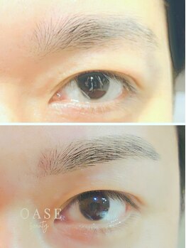 オアゼ ビューティー(OASe BEAuTY)の写真/【お困りの眉毛も少しのお手入れで整ったお顔に】メンズ脱毛で好印象!!より自然で立体的な眉毛へ導きます◎