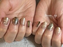 フロム トゥ(from to)の雰囲気（#マグネット#フィルイン#ニュアンス#持ち込み#ジェルネイル）
