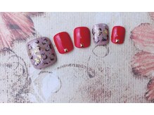 ネイルサロン&スクール ジーナ(GINA)/ピンクレオパード！