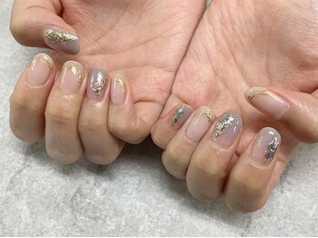 ネイルサロンファストネイルプラス 新宿店(FAST NAIL PLUS)/秋ネイル2023【ステンドグラス】