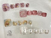 アンネ 梅田 ALLYS店(ANNE)/foot art design7月☆パラジェル