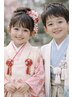 <七五三の方限定>　3歳ヒフ着付け＋ヘアセット＋ポイントメイク