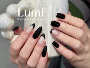 ルミネイル 大宮東口店(Lumi Nail)/静かな反逆黒モード美学線1