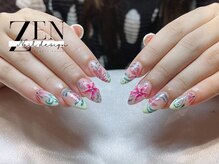 ゼン ネイル デザイン 池袋(ZEN NAIL DESIGN)/題長さだしやり放題×つけ放