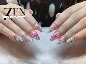 ゼン ネイル デザイン 池袋(ZEN NAIL DESIGN)/題長さだしやり放題×つけ放