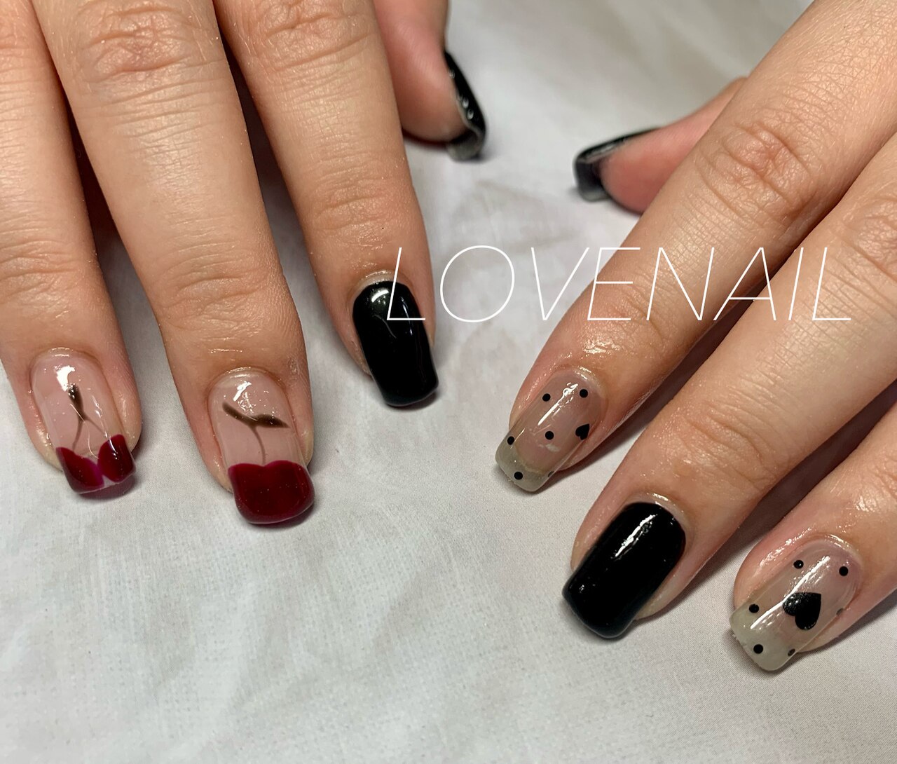 【ジェル】持ち込み4本アート　￥4900