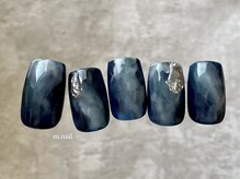 エムドットネイル 池袋(m.nail)/ネイビーニュアンス