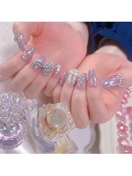 ピンクハルナネイル(pink haruna nail)/ミラーグラデーション