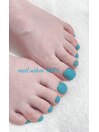 Footワンカラー　ターコイズ