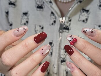 モアグラム 新宿東口店(More Glam)/クリスマス赤いデザイン