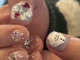 雪だるまnail♪