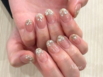 ナナネイル(Nana.Nail)/ガラスフレンチデザイン