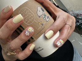 大人気お花畑ネイル
