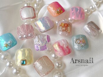 アルスネイル(Ars nail)/選べる親指アート/フットネイル