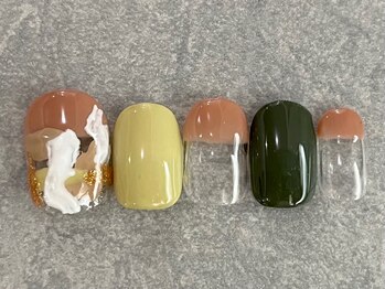 カラネイル 南森町店(calla nail)/テクスチャーアート