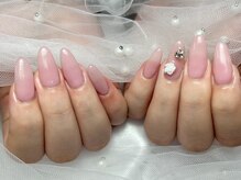 プティ アイビューティ 北浜店(peTiT eyebeauty)/ワンカラー　薔薇パーツ