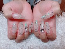 レアネイル 新宿(le'a nail)/キラキラホログラムデザイン