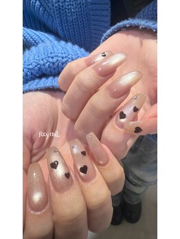 ガラスマグネット×ハート