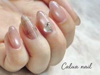 カルアネイル(Calua nail)/水光マグ/ラメグラ/ビジュー